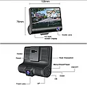 Видеорегистратор автомобильный с 3 камерами VIDEO CARDVR С8 Full HD 1080, фото 4