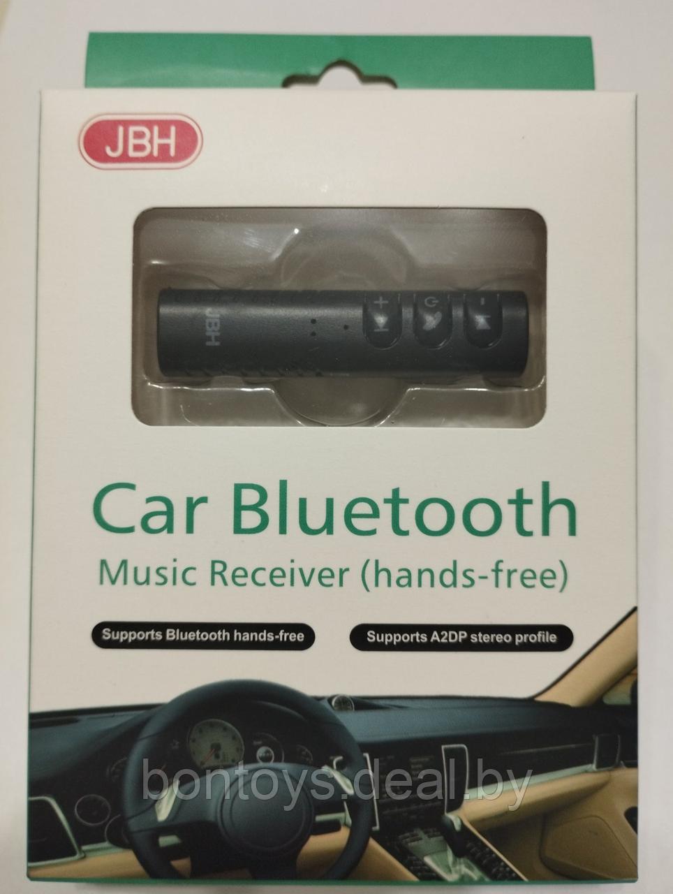 Car Bluetooth AUX адаптер JBH BT-03 - Блютуз ресивер в машину приемник сигнала беспроводной Hands-free - фото 2 - id-p204185942