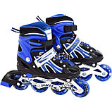 Детские роликовые коньки раздвижные Синий  цвет, размер S,M,L, фото 2
