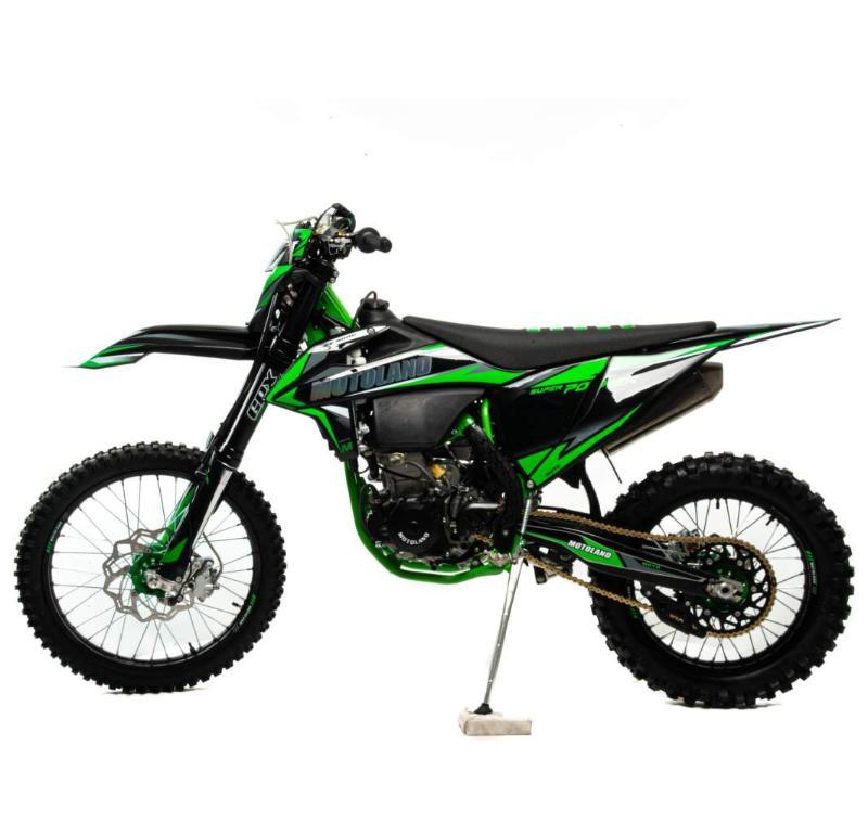Мотоцикл Кросс Motoland FX 450 NC зеленый - фото 2 - id-p204192411