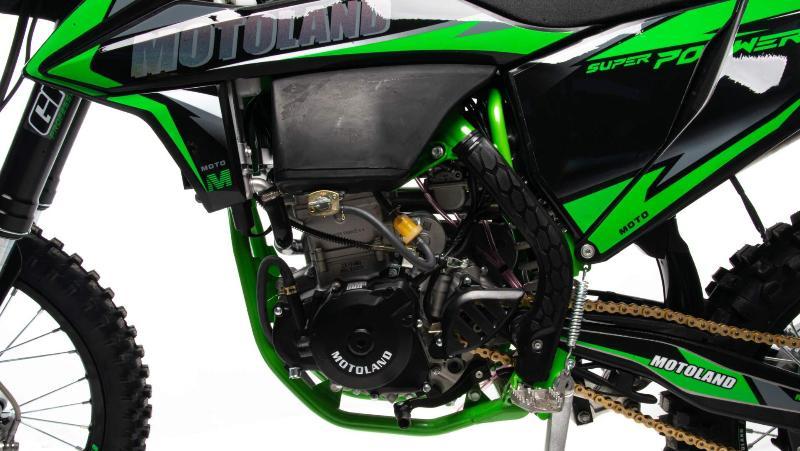 Мотоцикл Кросс Motoland FX 450 NC зеленый - фото 8 - id-p204192411
