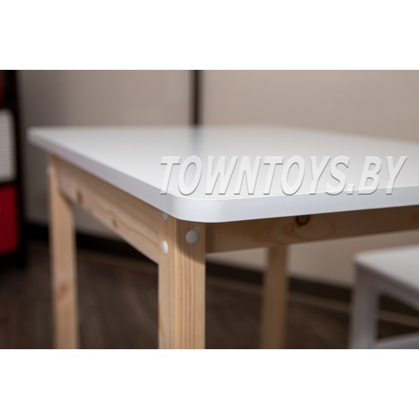 Деревянный столик для детей со скругленными углами арт. SLN-7050-55. Высота 55 см. - фото 3 - id-p204191844