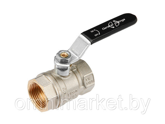 Кран шаровый 1/2" стандарт вн.-вн. ручка General Fittings - фото 1 - id-p204192924