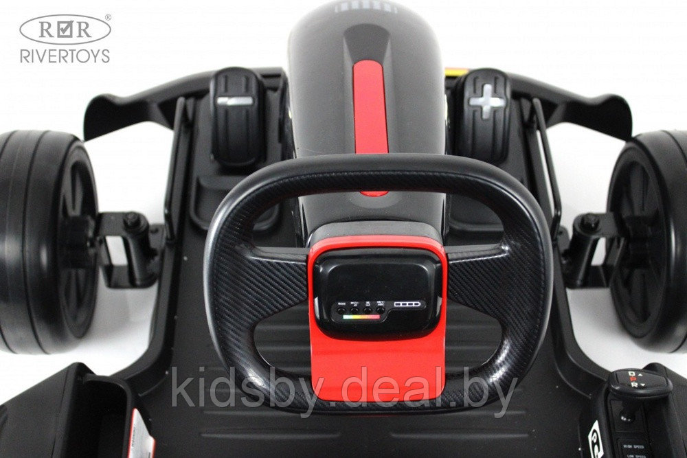 Детский электромобиль дрифт-карт RiverToys H008HH (черный) с пультом управления - фото 4 - id-p202061019