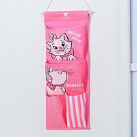 Органайзер настенный (кармашки вертикальные) Sima-Land 18*45 см, 4 кармана, «Коты аристократы»