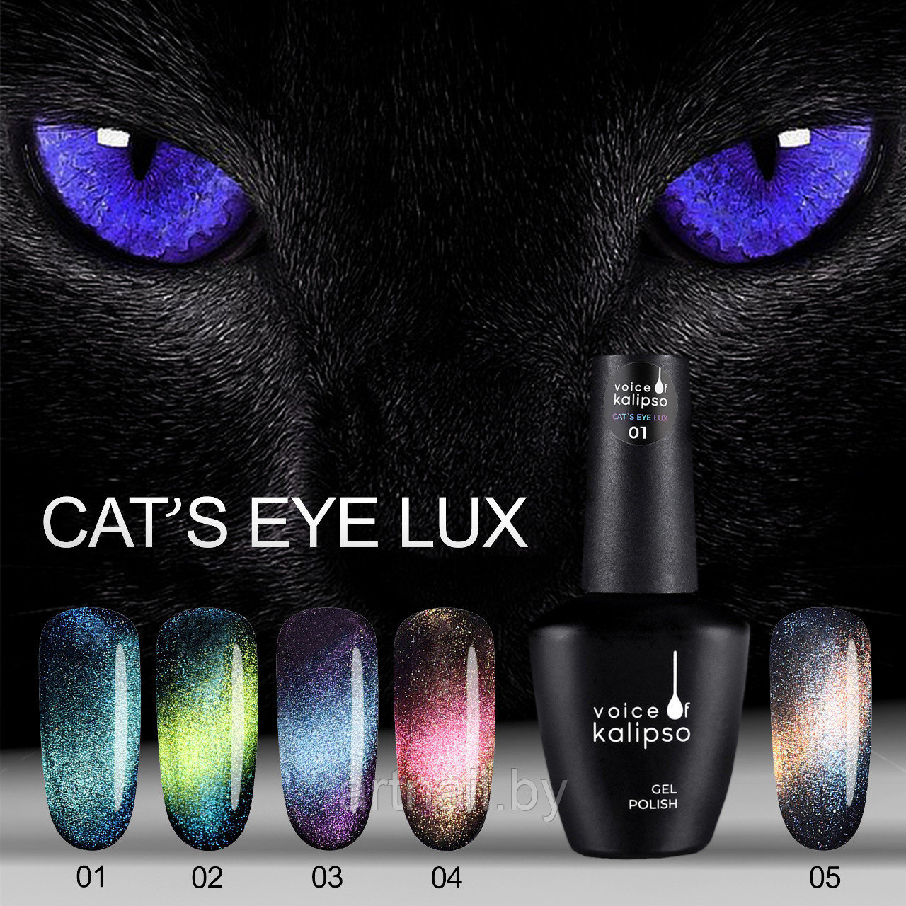 Гель-лак Voice of Kalipso Cat eye lux №01, 10мл - фото 2 - id-p204202675