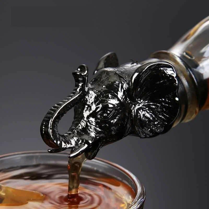 Оригинальная пробка для бутылки с разливом «Голова слона» цвет: черный - фото 1 - id-p204202812