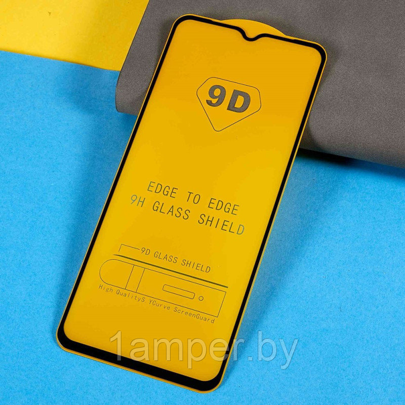 Защитное стекло 9D (дополнительное самоклеющееся) на экран Xiaomi Redmi 10A - фото 1 - id-p204206760