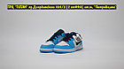 Кроссовки Air Jordan 1 Low Blue White Blue, фото 2