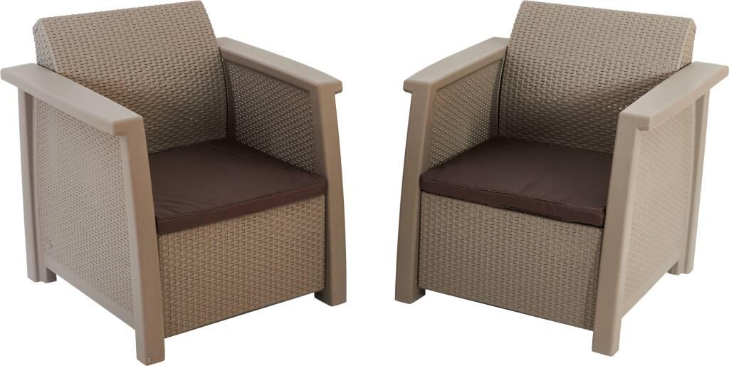Набор мебели Toledo Duo (два кресла), капучино - фото 2 - id-p203659393