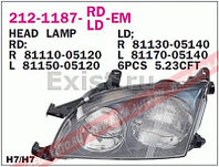 Фара передняя левая с ЭК Toyota Avensis (T22) / Тойота Авенсис