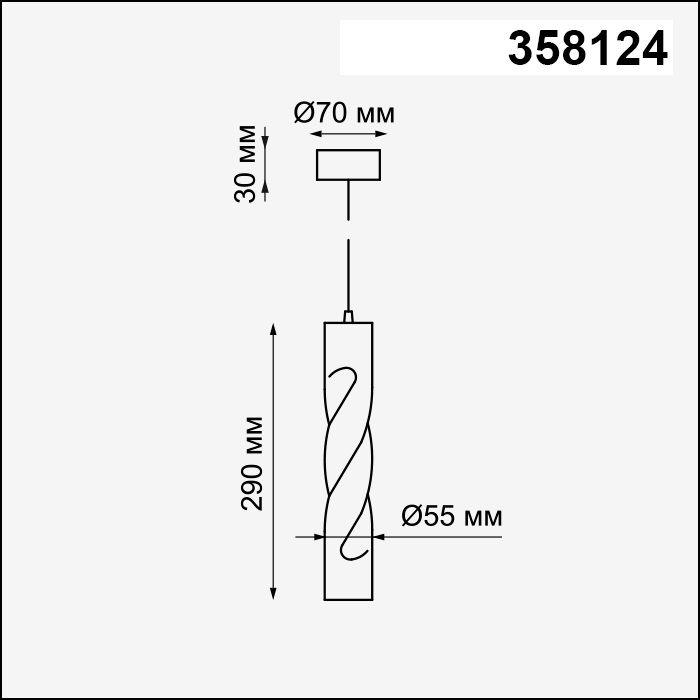 Подвесной светодиодный светильник Novotech Over Arte 358124 - фото 2 - id-p204212173