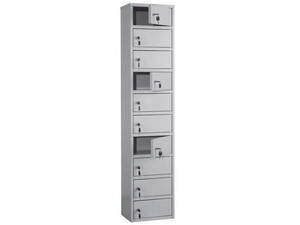Индивидуальный шкаф кассира AMB-140/10 на 10 отделений - фото 1 - id-p53504416