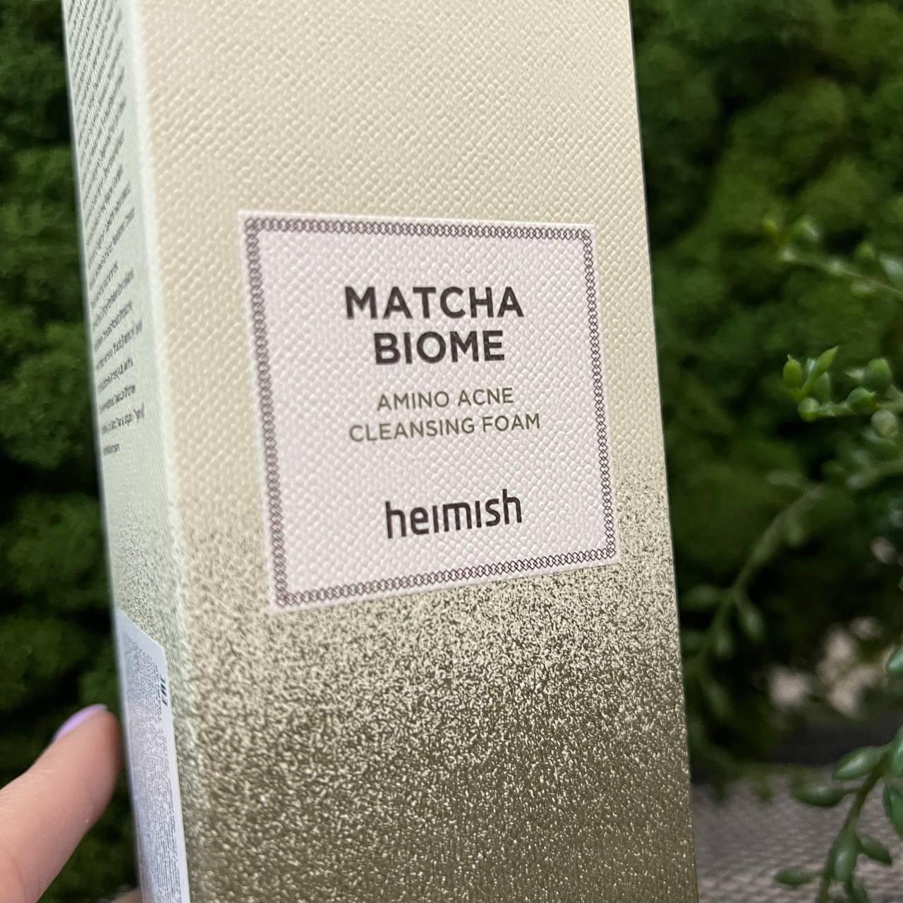 Пенка для умывания для проблемной кожи Heimish Matcha Biome Amino Acne Cleansing Foam, 150мл - фото 2 - id-p204008936