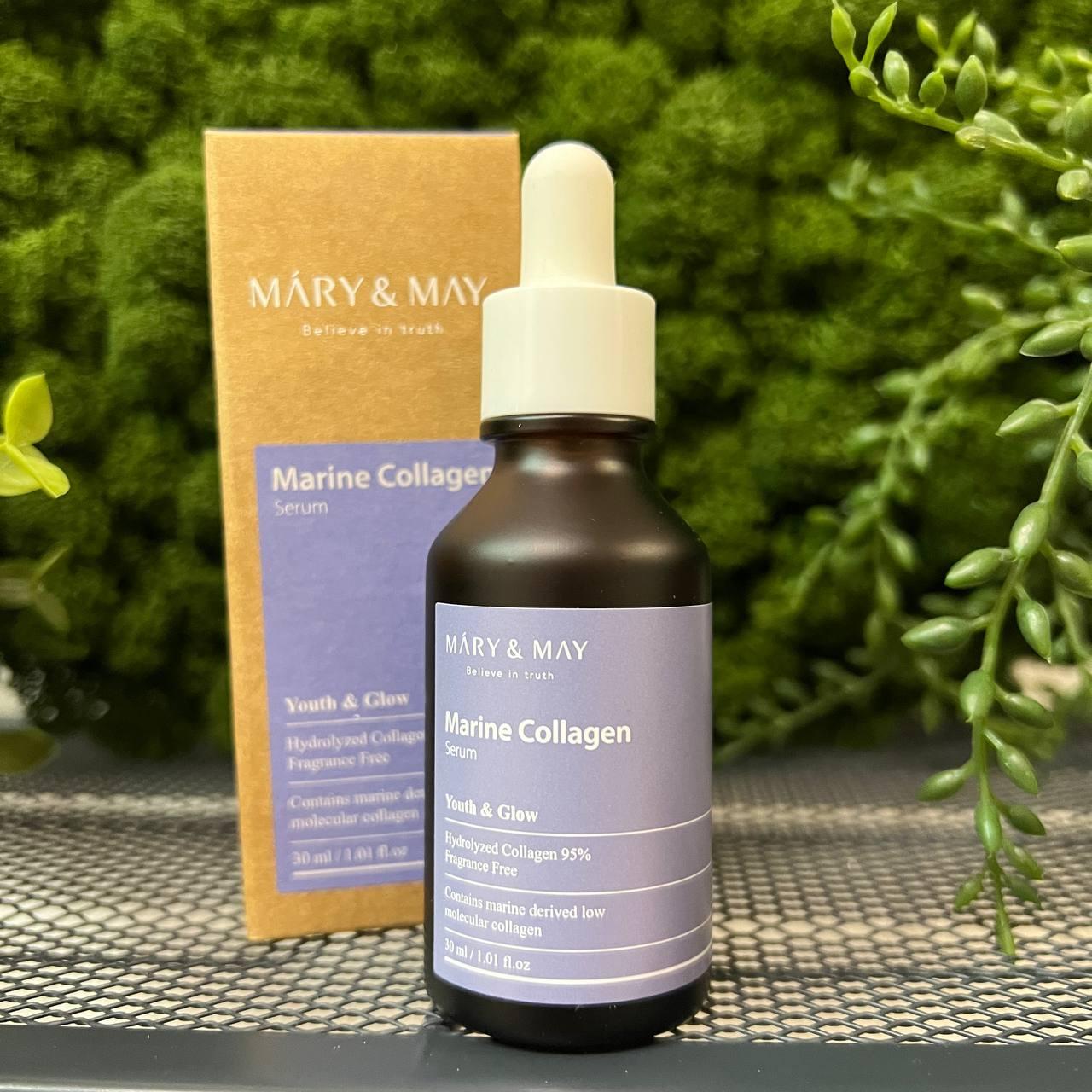 Сыворотка антивозрастная с морским коллагеном Mary&May Marine Collagen Serum, 30мл