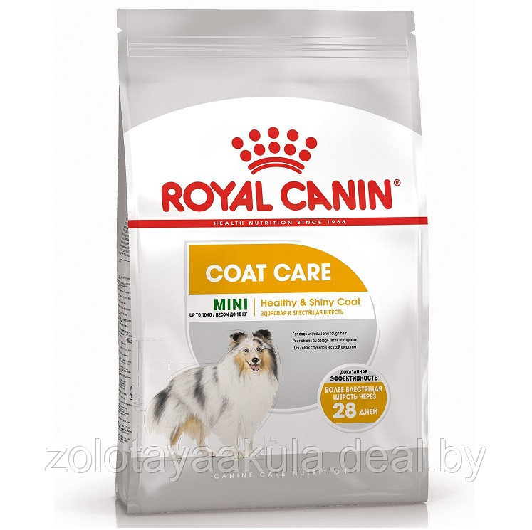 Корм ROYAL CANIN Mini Coat Care 1кг для собак мелких пород с тусклой и сухой шерстью - фото 1 - id-p204222460