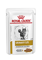 85гр Влажный корм ROYAL CANIN Urinary S/O Moderate Calorie диета для взрослых кошек при мочекаменной болезни,