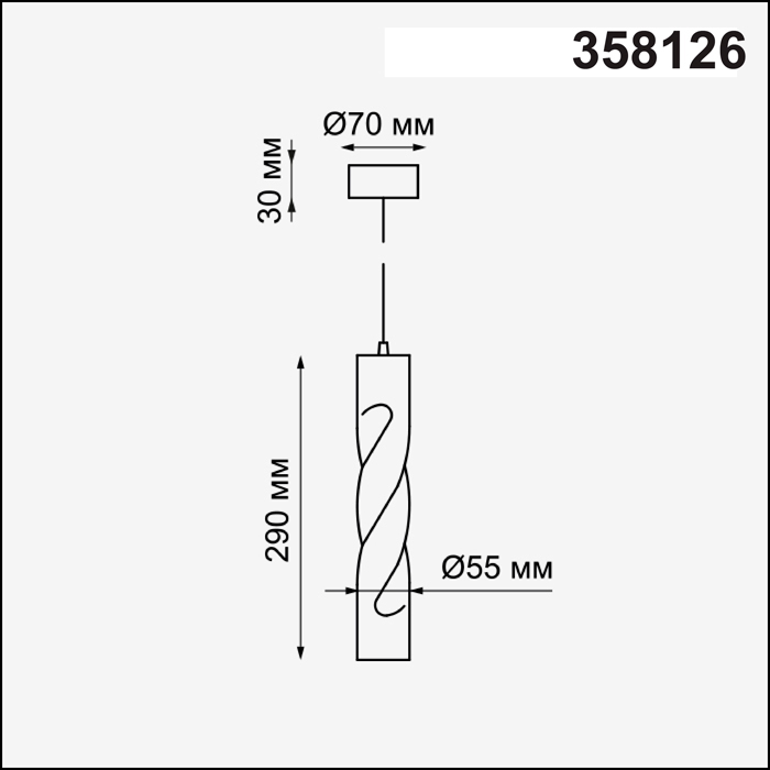Подвесной светодиодный светильник Novotech Over Arte 358126 - фото 3 - id-p204229646