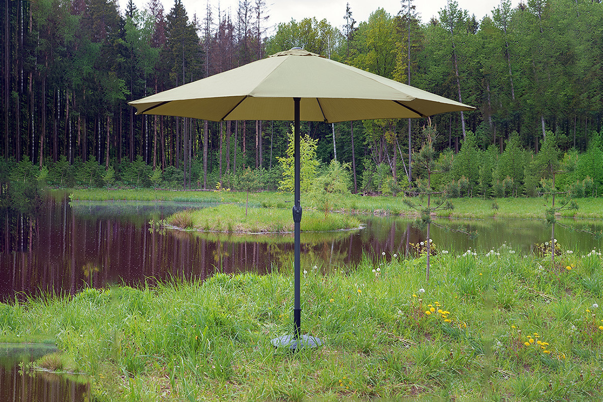 Зонт САЛЕРНО, цвет оливковый, диаметр 3 м - фото 2 - id-p204229643