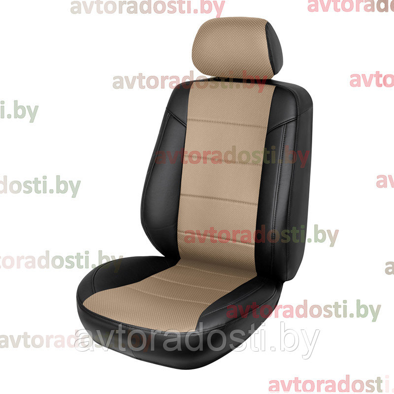 Чехлы Renault Master III (2010-2019) сиденья 1+2, полка в сиденье (цветная вставка)