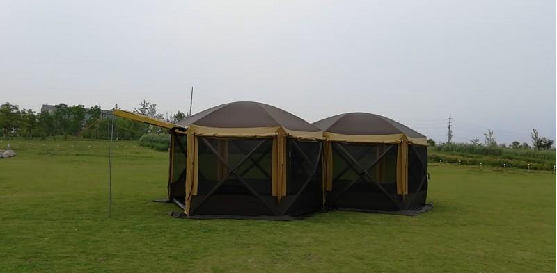 Шестиугольный шатер с полом (360х360х235) Mircamping арт. 2905-2TD - фото 3 - id-p204229731