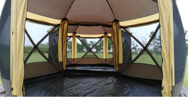 Шестиугольный шатер с полом (360х360х235) Mircamping арт. 2905-2TD - фото 4 - id-p204229731