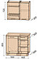 Кухня Мила Пластик А 0.9 м (90 см) Белый-Черный, фото 2