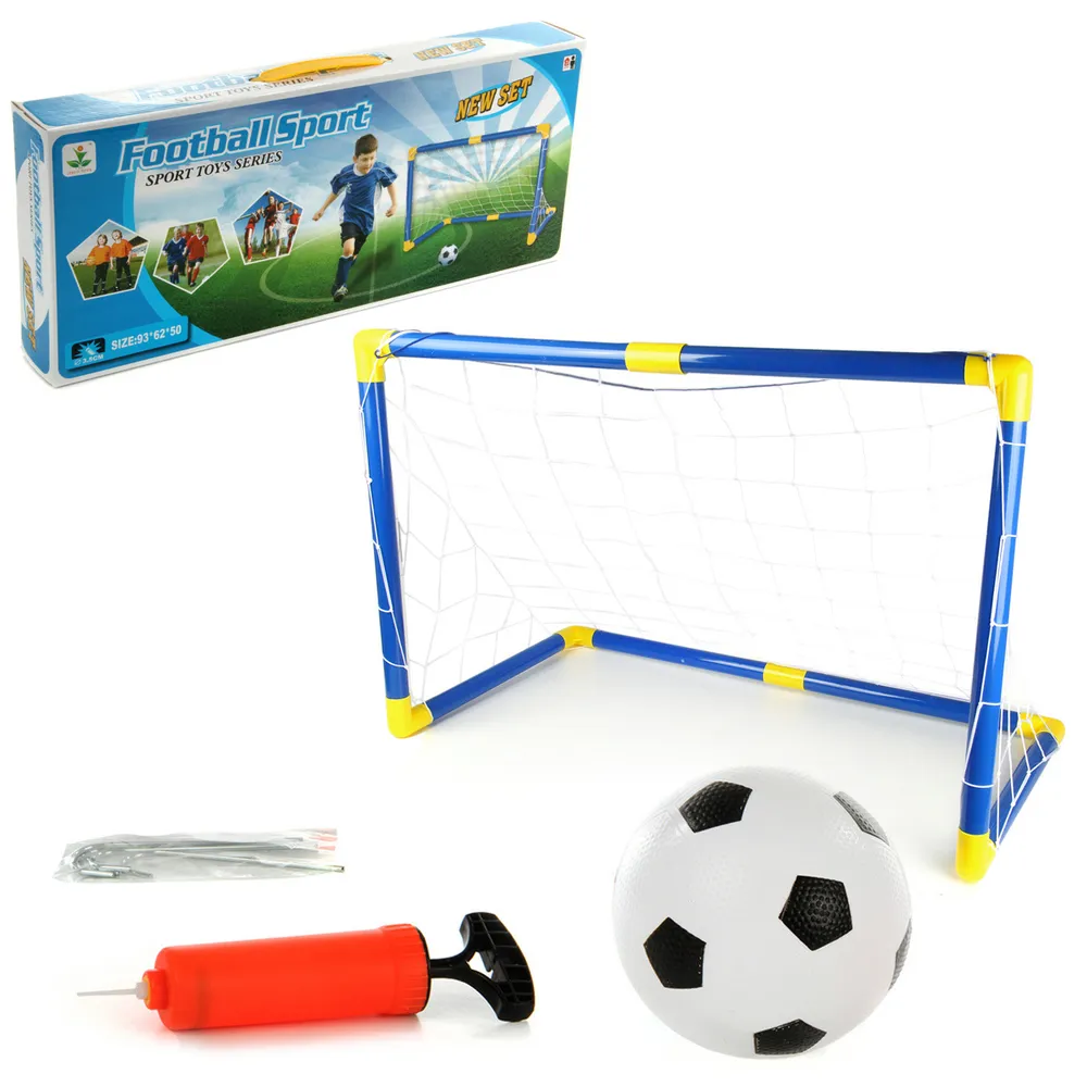 Детские футбольные ворота с мячом и насосом