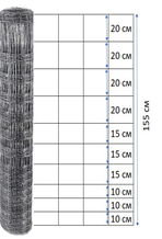 Шарнирная сетка h=1150 мм, ф1,8мм оц. (3×100, 3×150, 2×200)