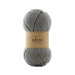 Пряжа Ализе Вултайм (Alize Wooltime) цвет 21 серый меланж