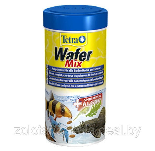 Корм TETRA 100мл Wafer Mix Чипсы для травоядных хищных и донных рыб - фото 1 - id-p204230735