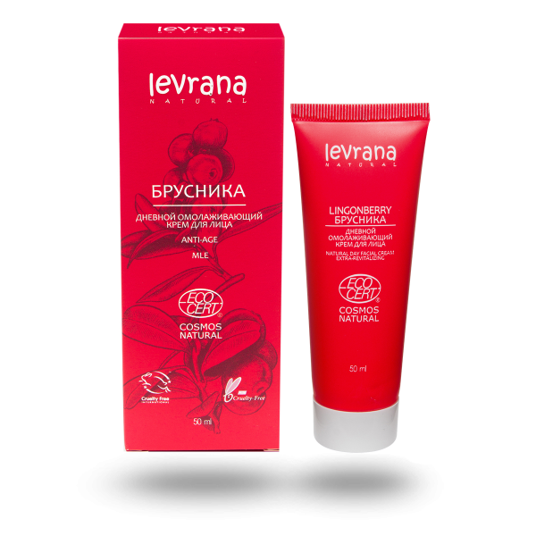 Крем для лица «Брусника» дневной ANTI-AGE, Levrana, 50 мл