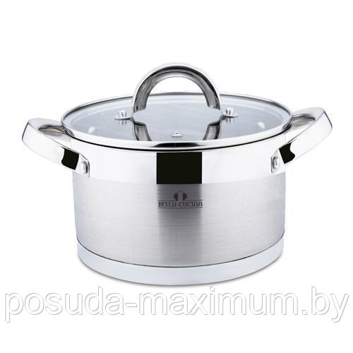 Кастрюля нержавеющая сталь 16см BELLA CUCINA BC-2058