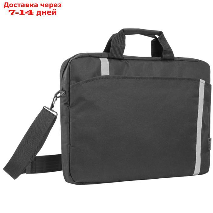 Сумка для ноутбука 15"-16" Defender Shiny, 40 х 29 х 4,5 см, полиэстер, черный - фото 1 - id-p204187867