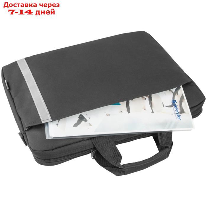 Сумка для ноутбука 15"-16" Defender Shiny, 40 х 29 х 4,5 см, полиэстер, черный - фото 5 - id-p204187867