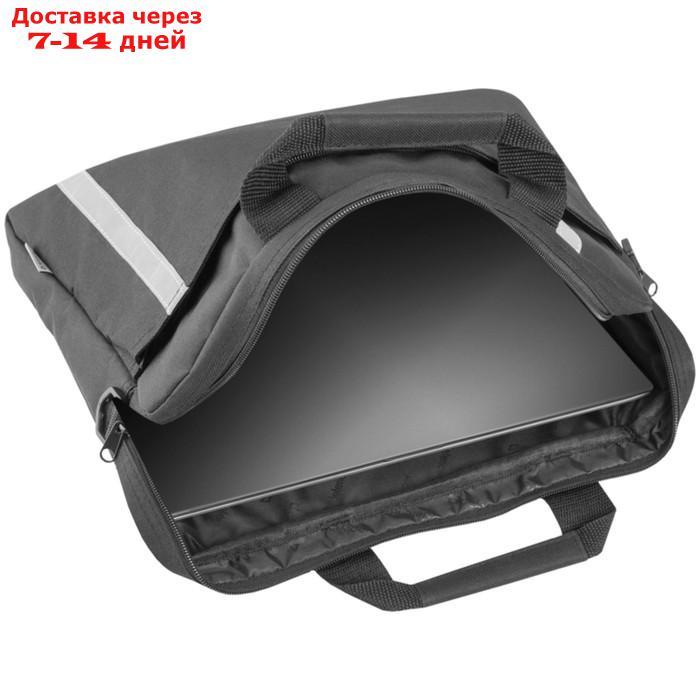 Сумка для ноутбука 15"-16" Defender Shiny, 40 х 29 х 4,5 см, полиэстер, черный - фото 6 - id-p204187867