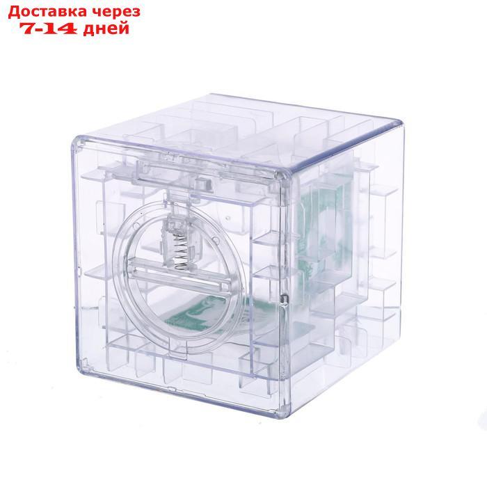 Головоломка "Кубический лабиринт", копилка с денежкой, 9х9х9 см, цвета МИКС - фото 5 - id-p204187329