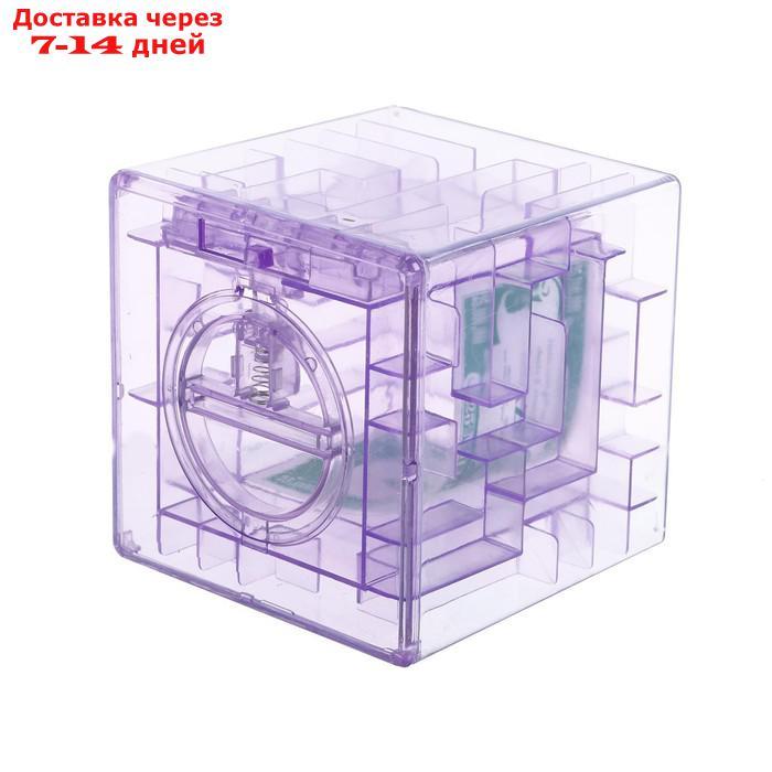 Головоломка "Кубический лабиринт", копилка с денежкой, 9х9х9 см, цвета МИКС - фото 6 - id-p204187329