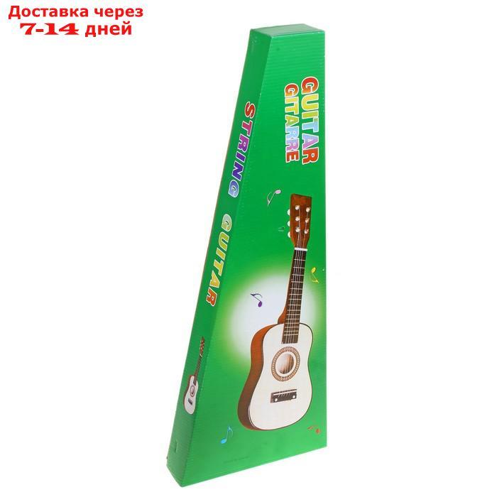 Музыкальная игрушка "Гитара" 58 см, 6 струн, медиатор, цвета МИКС - фото 3 - id-p204187330