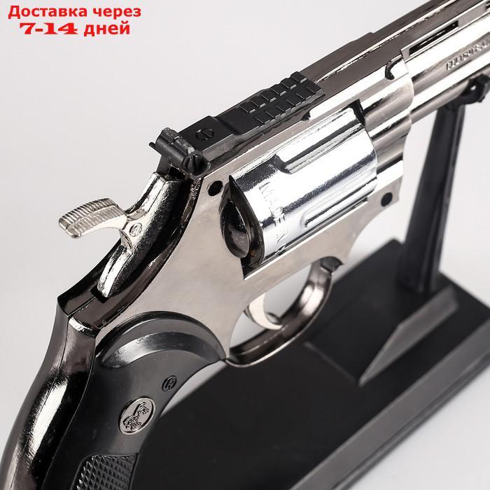 Зажигалка на подставке "Револьвер", пьезо, газ, 24х14 см - фото 3 - id-p204188534