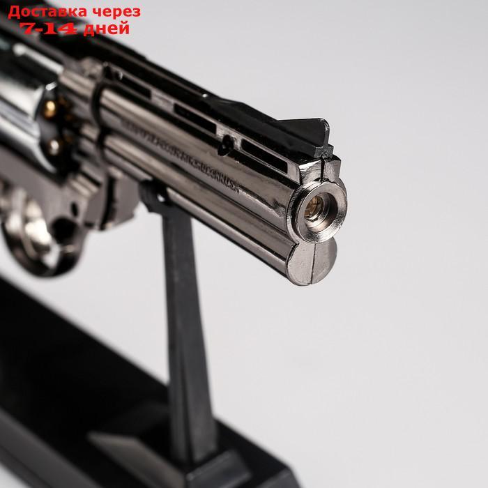 Зажигалка на подставке "Револьвер", пьезо, газ, 24х14 см - фото 4 - id-p204188534