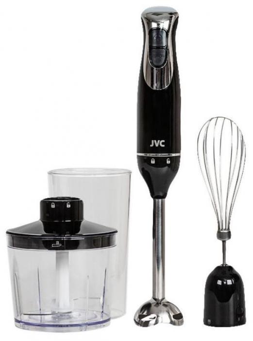 Блендер миксер с чашей измельчителем погружной домашний ручной JVC черный