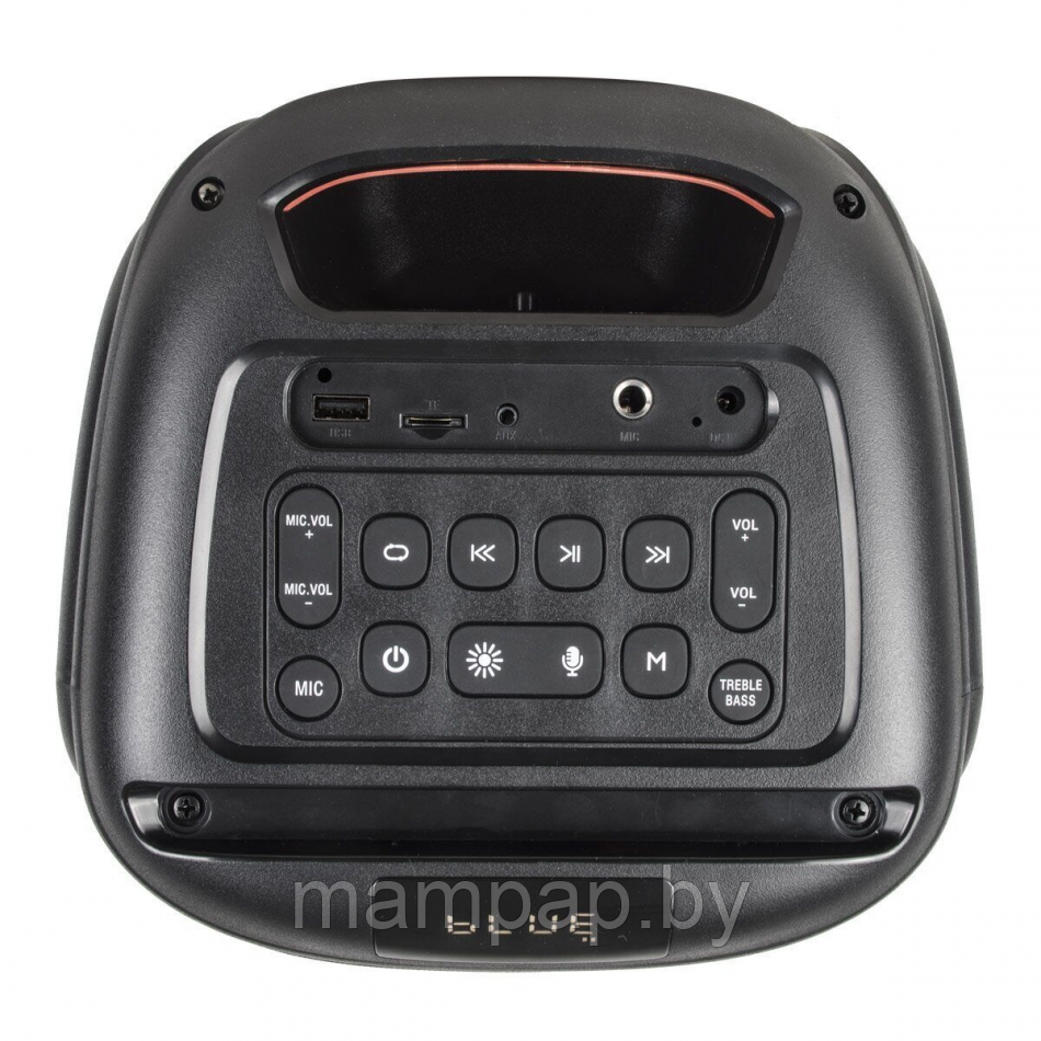 МОЩНАЯ Портативная Mivo MD-165 беспроводная колонка Bluetooth с LED-подсветкой и караоке микрофоном - фото 5 - id-p204241186
