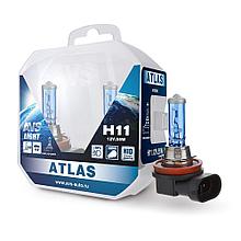 Галогенная лампа AVS ATLAS PLASTIC BOX/5000К/PB H11.12V.55W.Plastic box-2шт.