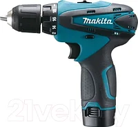 Профессиональная дрель-шуруповерт Makita DF330DWE