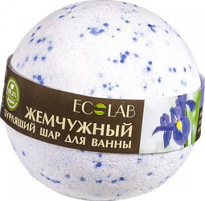 Бурлящий шар "Ирис и пассифлора", 220 гр. (ECOLAB)