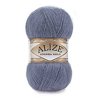 Пряжа Alize Angora Gold цвет 203 джинс меланж