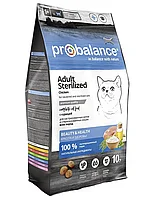 "ProBalance" Sterilized сухой корм для кастрированных котов и стерилизованных кошек 10кг