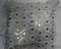 Подушка атласная "Золотые кресты" р 50*50 см