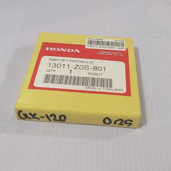 Кольца поршневые Honda GX120, 13011-Z0S-801, BF5 (1 ремонтного размера)